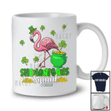 Personalized Custom Name Shenanigans Squad; Amusing St. Patrick's Day Flamingo Bird; Family T-Shirt