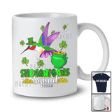 Personalized Custom Name Shenanigans Squad; Amusing St. Patrick's Day Hummingbird Bird; Family T-Shirt