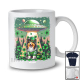 Personalized Custom Name Shetland Sheepdog Leprechaun UFO; Joyful St. Patrick's Day Stolen Shamrock T-Shirt