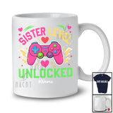 Personalized Custom Name Sister Level Unlocked; Joyful Mother's Day Game Controller; Gamer T-Shirt