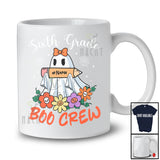 Personalized Custom Name Sixth Grade Boo Crew; Lovely Halloween Ghost Flowers; Students Teacher T-Shirt