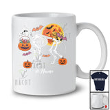 Personalized Custom Name Skeleton Wolf; Creepy Halloween Moon Pumpkin Candy; Boys Family T-Shirt