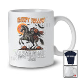 Personalized Custom Name Sleepy Hollow; Scary Halloween Skeleton Riding Horse Bone T-Shirt