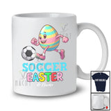 Personalized Custom Name Soccer Easter; Colorful Easter Egg Playing Custom Name Sport Player T-Shirt