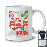 Personalized Custom Name Some Ho Ho Ho's In This House; Sarcastic Christmas Three Santa T-Shirt
