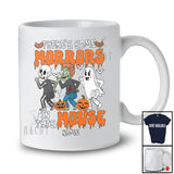 Personalized Custom Name Some Horrors In This House; Humorous Halloween Skeleton Zombies Boo T-Shirt