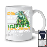 Personalized Custom Name Sorry My Iguana Ate My Homework; Lovely Iguana Reptile T-Shirt