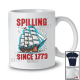Personalized Custom Name Spilling The Tea Since 1773; Awesome 4th of July American; Patriotic T-Shirt