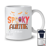 Personalized Custom Name Spooky Auntie; Creepy Halloween Spider Web Boo Pumpkin; Family T-Shirt
