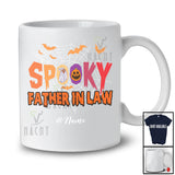 Personalized Custom Name Spooky Father in law; Creepy Halloween Spider Web Boo Pumpkin; Family T-Shirt