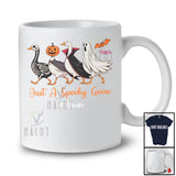 Personalized Custom Name Spooky Goose; Lovely Halloween Four Goose Boo Pumpkin; Farmer T-Shirt