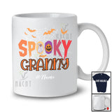 Personalized Custom Name Spooky Granny; Creepy Halloween Spider Web Boo Pumpkin; Family T-Shirt