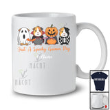 Personalized Custom Name Spooky Guinea Pig; Lovely Halloween Four Guinea Pig Boo Pumpkin T-Shirt