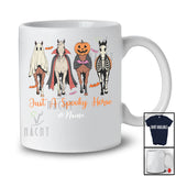 Personalized Custom Name Spooky Horse; Lovely Halloween Four Horse Boo Pumpkin; Farmer T-Shirt
