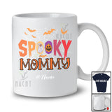 Personalized Custom Name Spooky Mommy; Creepy Halloween Spider Web Boo Pumpkin; Family T-Shirt