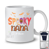 Personalized Custom Name Spooky Nana; Creepy Halloween Spider Web Boo Pumpkin; Family T-Shirt