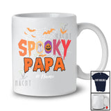 Personalized Custom Name Spooky Papa; Creepy Halloween Spider Web Boo Pumpkin; Family T-Shirt