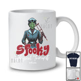 Personalized Custom Name Spooky Physical Therapist; Scary Halloween Witch Cosplay; Proud Jobs T-Shirt