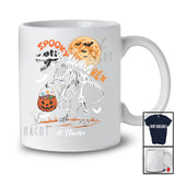 Personalized Custom Name Spooky Saurus Rex; Scary Halloween Skeleton T-Rex Dinosaur T-Shirt