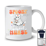 Personalized Custom Name Spooky School Nurse; Lovely Halloween Boo Ghost Books; Family T-Shirt
