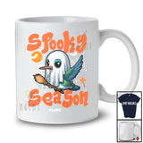 Personalized Custom Name Spooky Season; Humorous Halloween Hummingbird Boo Ghost Cosplay T-Shirt