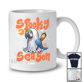 Personalized Custom Name Spooky Season; Humorous Halloween Macaw Boo Ghost Cosplay T-Shirt