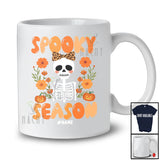 Personalized Custom Name Spooky Season; Lovely Halloween Preppy Skeleton Bow Tie T-Shirt