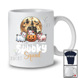 Personalized Custom Name Spooky Squad; Creepy Halloween Three Pumpkin Boo Pigs; Farmer T-Shirt