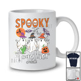 Personalized Custom Name Spooky Together; Horror Halloween Three Boo Ghost; Couples Friends Family T-Shirt