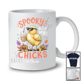 Personalized Custom Name Spooky With My Chicks; Amazing Halloween Chicken Sunglasses Coffee T-Shirt
