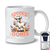 Personalized Custom Name Spooky With My Goats; Amazing Halloween Goat Sunglasses Coffee T-Shirt