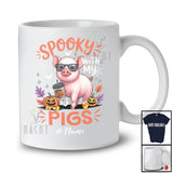 Personalized Custom Name Spooky With My Pigs; Amazing Halloween Pig Sunglasses Coffee T-Shirt
