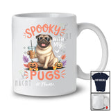 Personalized Custom Name Spooky With My Pugs; Amazing Halloween Pug Sunglasses Coffee T-Shirt
