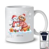 Personalized Custom Name Sproodle Build Snowman; Lovely Snow Santa Sproodle; Family T-Shirt