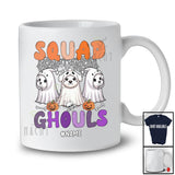 Personalized Custom Name Squad Ghouls; Lovely Halloween Three Dog Boo Ghost Cosplay; Farmer T-Shirt