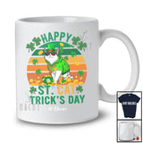 Personalized Custom Name St. Cat Trick's Day; Happy St. Patrick's Day Vintage Retro; Shamrocks T-Shirt