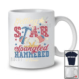 Personalized Custom Name Star Spangled Hammered; Joyful 4th Of July Beer Drunk Drinking Patriotic T-Shirt