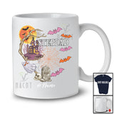 Personalized Custom Name Stepdad; Horror Halloween Costume Moon Boo Ghost; Family Group T-Shirt