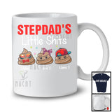 Personalized Custom Name Stepdad's Little Sh*ts, Humorous Father's Day Poops, Family Group T-Shirt
