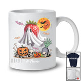 Personalized Custom Name Strawberry Wearing Ghost Boo Costume; Creepy Halloween Fruit Vegan T-Shirt