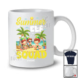 Personalized Custom Name Summer Elf Squad; Adorable Christmas in July Summer Elf On Beach T-Shirt