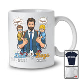 Personalized Custom Name Super Dad Of Boys, Awesome Father's Day Proud Son, Family T-Shirt