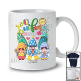 Personalized Custom Name Surfing Squad; Lovely Summer Vacation Christmas In July 3 Gnomes T-Shirt