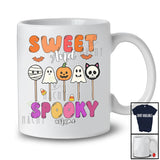 Personalized Custom Name Sweet And Spooky; Awesome Halloween Boo Ghost Pumpkin Candy T-Shirt