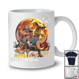 Personalized Custom Name T-Rex Pirate; Scary Halloween Dinosaur Pirate Pumpkin; Family Group T-Shirt