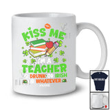Personalized Custom Name Teacher Or Drunk Irish; Happy St. Patrick's Day Shamrock; Drinking T-Shirt