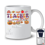 Personalized Custom Name Teacher; Humorous Halloween Cosplay Boo Ghost Pumpkin T-Shirt