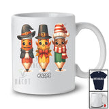 Personalized Custom Name Teacher; Lovely Halloween Thanksgiving Autumn Proud Jobs Squad T-Shirt