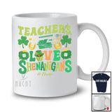 Personalized Custom Name Teachers Love Shenanigans; Proud St. Patrick's Day Jobs Shamrock T-Shirt