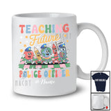 Personalized Custom Name Teaching Future Police Officer; Lovely Back To School Groovy Teacher T-Shirt